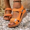 Large Size Platform Casual Sandals Velcro Sandals Women's Shoes