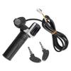 36V 48V 60V Electric Bicycle Throttle Grip E-bike Handlebar with Lock Ebike Scooter Accelerator Power Indicator Key LED Display Throttles 2