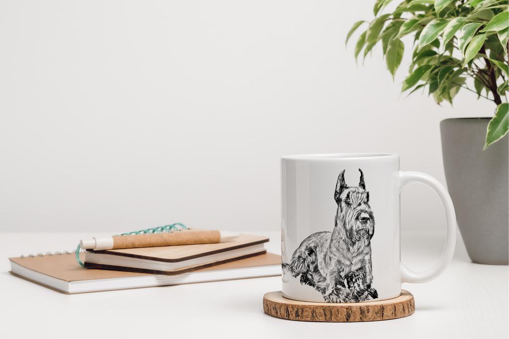 Schnauzer I - Cup with a Dog, Cute Cup with Graphics, a Gift with Your Photo from the Art-Dog Brand