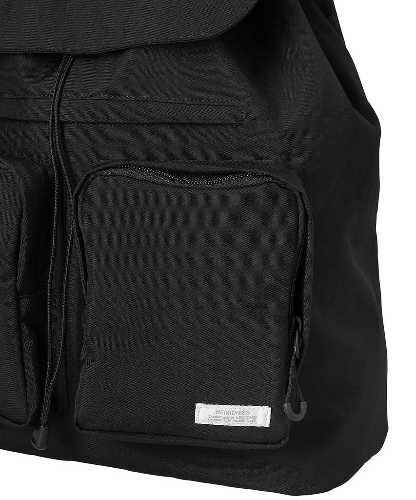 Neikidnis Flap String Backpack Black