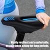 Bike Seat Cushion Cover with Rain Shield Padded Bike Seat Cover Soft Silicone Replacement Pad Shock-Absorbing for Cycling Men