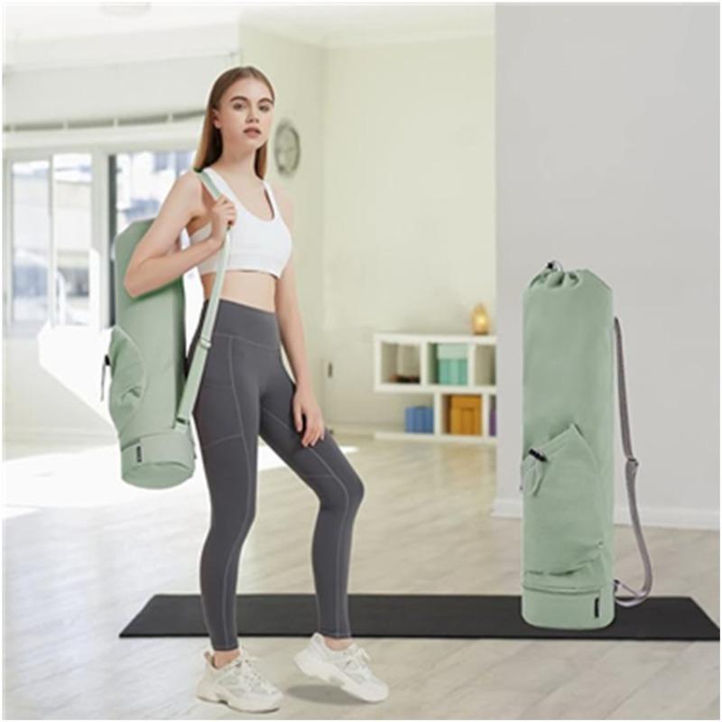 1pcs Yoga Mat Storage Bag with Water Bottle Pocket Multi-Functial Outdoor Sports Fitness Yoga Mat Carry Bag
