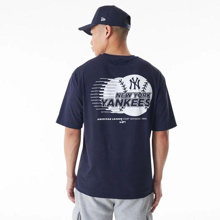 T-shirt - New Era - New York Yankees - Oversize - Graphisme D'équipe - 100% Coton