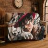 Anime Zoro One P-Piece Cartoon Flannel Blanket Soft Warm Throw Blanket for Bedroom Living Room Bed Travel Camping Picnic Kid
