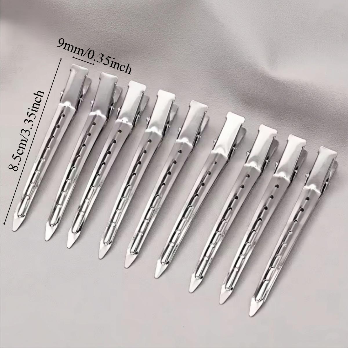 

20Pcs Hair Care Clips Stainless Steel Hairdressing Sectioning Clips Clamps For Hairdressing Barber Hair Cut Use Styling Tools 2pcs серебряный