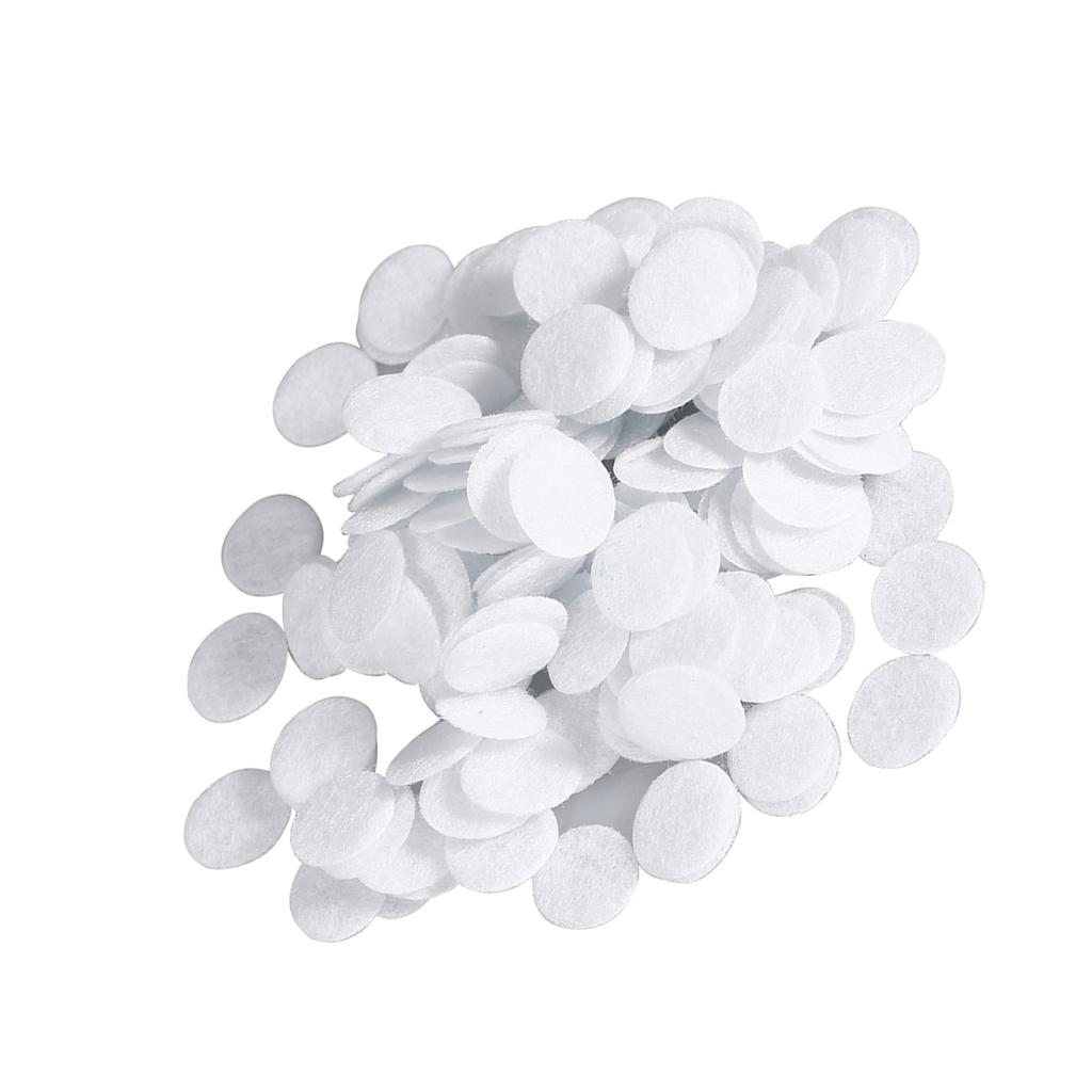 100 Stück Neue Baumwollfilter Runde Filterpads Zur Mitesserentfernung Schönheitsmaschine (15 mm)