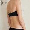 Front-closed Seamless Bra for Women Round Cup Non-Slip Push-up Bra Tube-top Manga Boobs Multi-way Wear