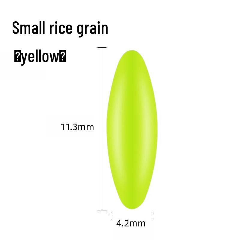 Silicone Olive-Shaped Fluorescent Fishing Float Tail Magnifier Bean
