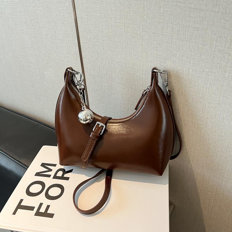 Herbst neue hochwertige Retro Schulter Achseltasche Kissen Tasche einfach Pendler Damen Tasche Nische trendige Umhängetasche