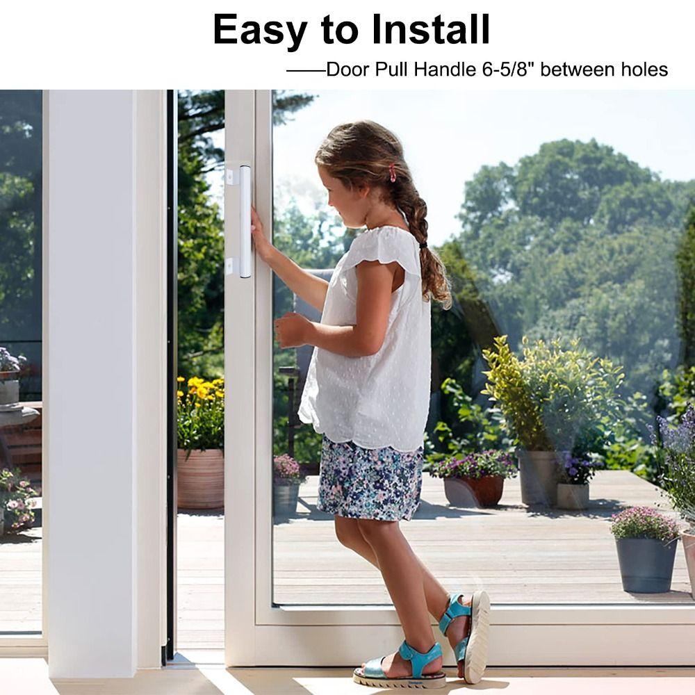 Screws Balcony Door 8 Inch Sliding Door Handle Barn Door Handles Patio Sliding Glass Door Pull