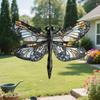 Dragonfly Acrylic Suncatcher Stained Glass Effect Bohemian Window Hanging Ornament for Indoor Outdoor Garden Decor Gifts for Mom Women