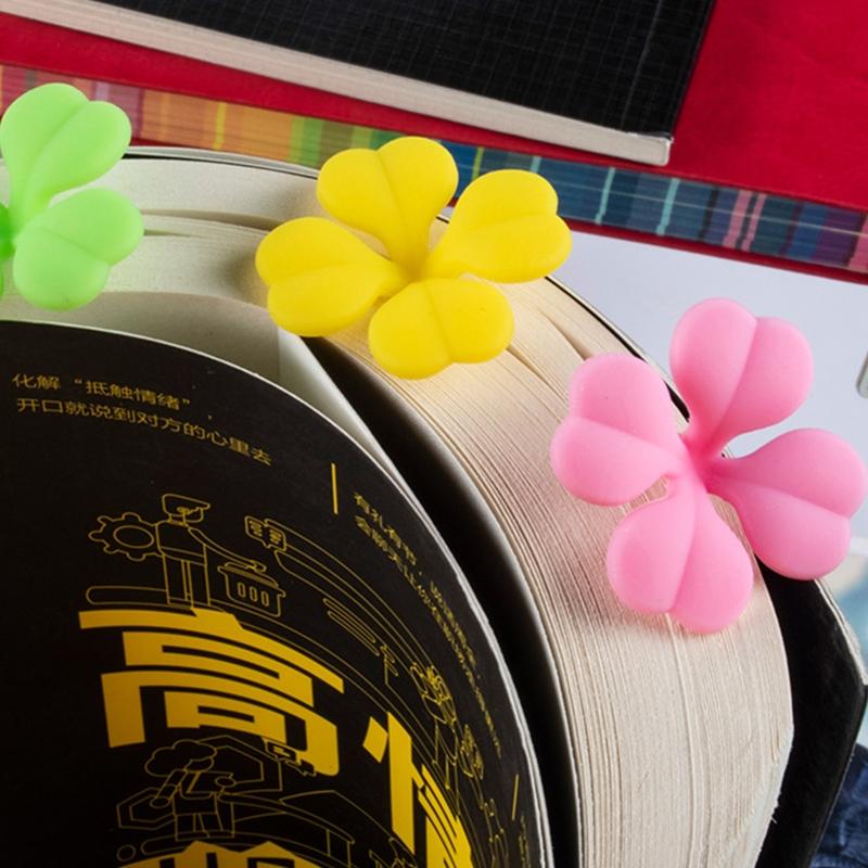 Mini Clover Book Page Marker Stationery for Teachers Students Classroom Rewards