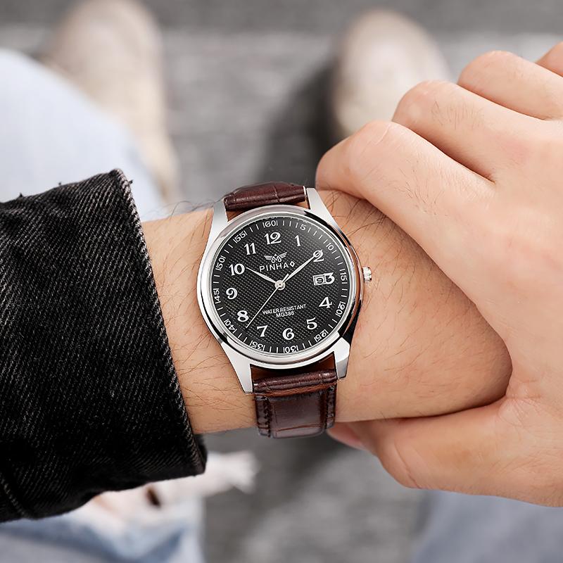 Casual Fashion Leather Strap Men Watches Montre de luxe homme New Best Products Dropshipping erkek saatleri Relogio