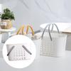 Portable Shower Caddy Hollow Basket Toiletry Organizer Sturdy for Under Sink Grey
