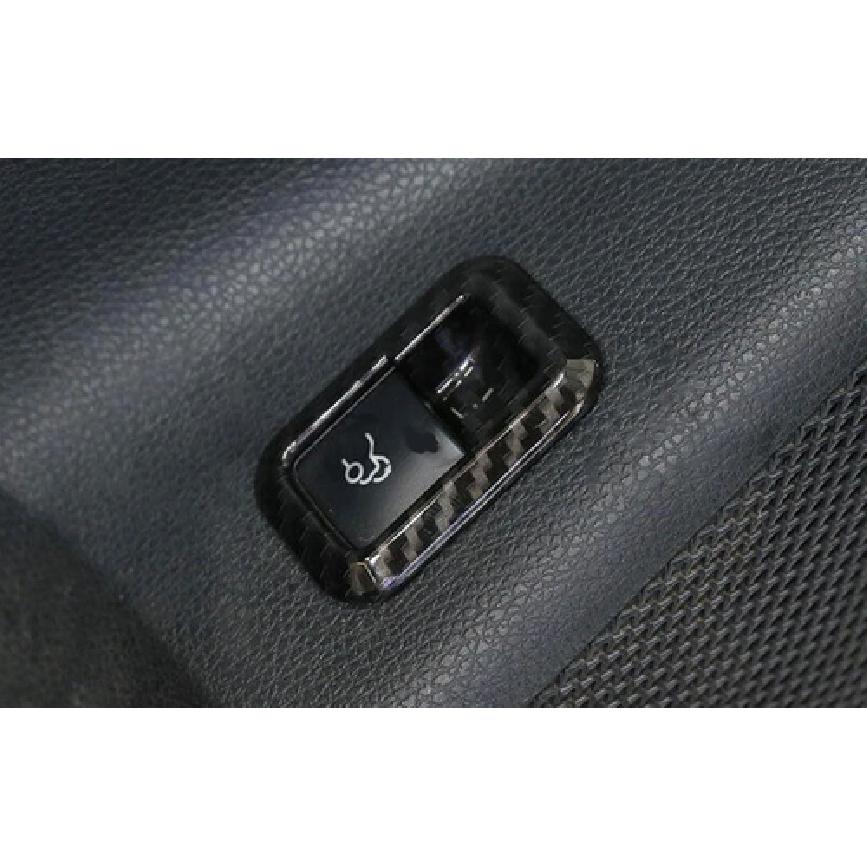 Carbon Fiber Door Window Switch Lift Cover Trim Fit For Benz GLE GLS 2016-