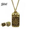 Mindfulness Gift Mini Tarot Cards Pendant Necklace Colorful Antiqued Brass