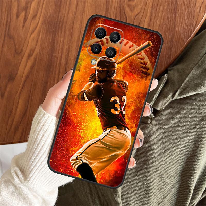 Baseball Ball Case For Samsung Galaxy M12 M32 M52 M35 M55 M15 M11 M13 M14 M06 M16 M36 M56 M31 M53 M34 M54
