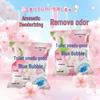 Sakura Scent Two-Color Blue Bubble Toilet Cleaner & Deodorizer Block