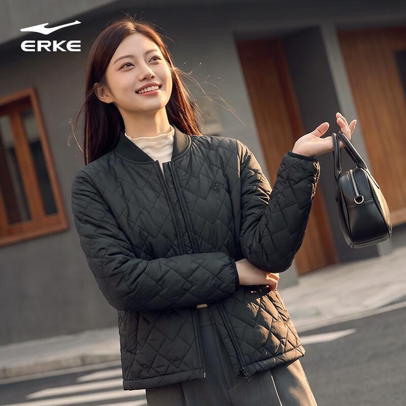 ERKE Women's Four-Proof Lightweight Warm Hooded Padded Jacket