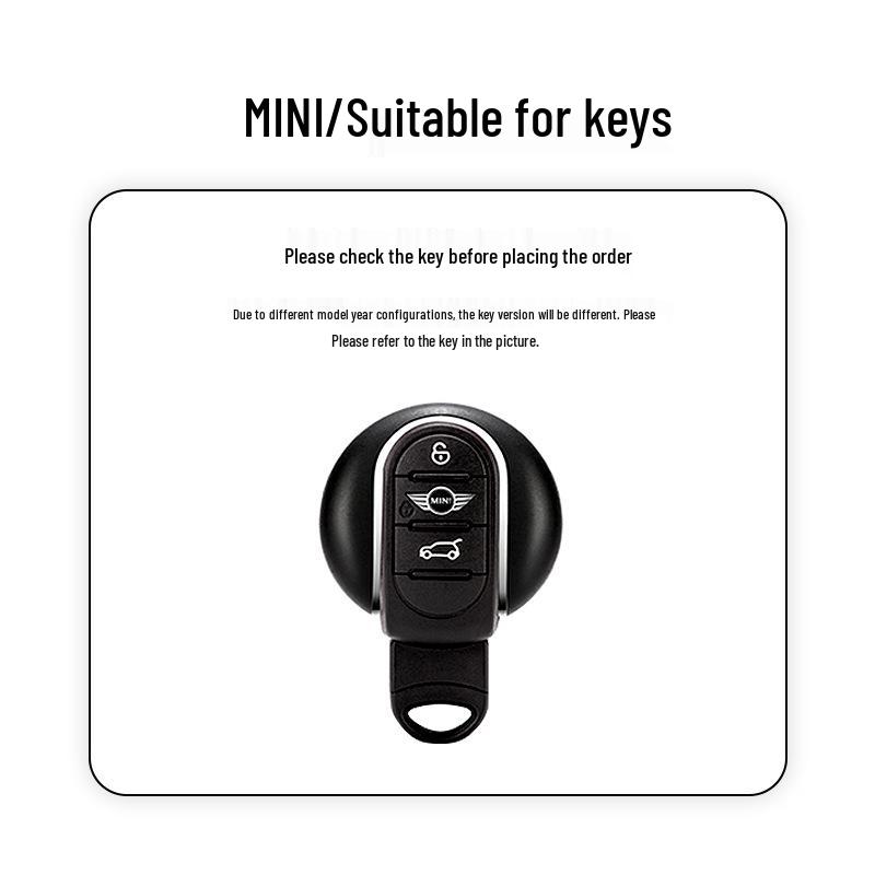 Mini Cooper Key Case: Cute Rhinestone Shell Buckle for Men & Women