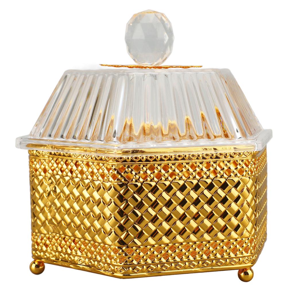 Dekorativní dóza Retro Vynikající Kov Akryl Cukrovinka s víkem na Párty Banket