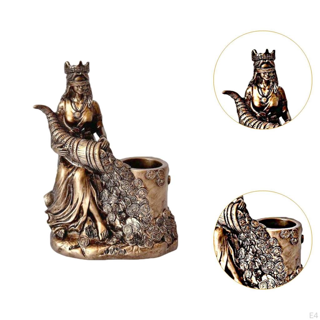Angel of Wealth Statue Ornament Collectible Decoration Resin Figurine Sculpture for Bookshelf
