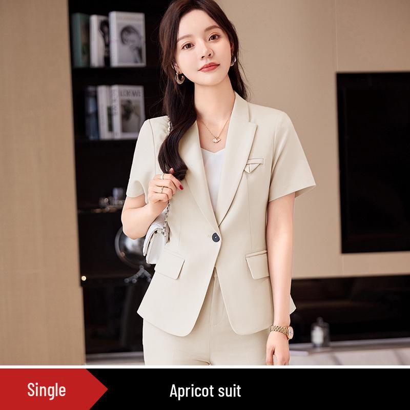 Elegant Women's Slim Fit Business Suit Set for Interviews and Work