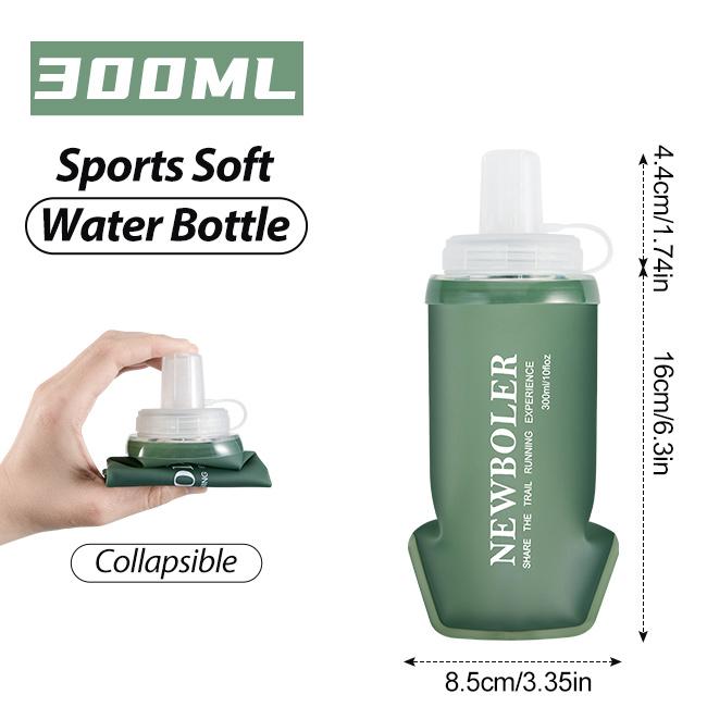 NEWBOLER Sports Water Bottles BPA-Free Collapsible Soft Flask Running Camping Hiking Hydro Flask Soft Water Bottle for Hydration 1