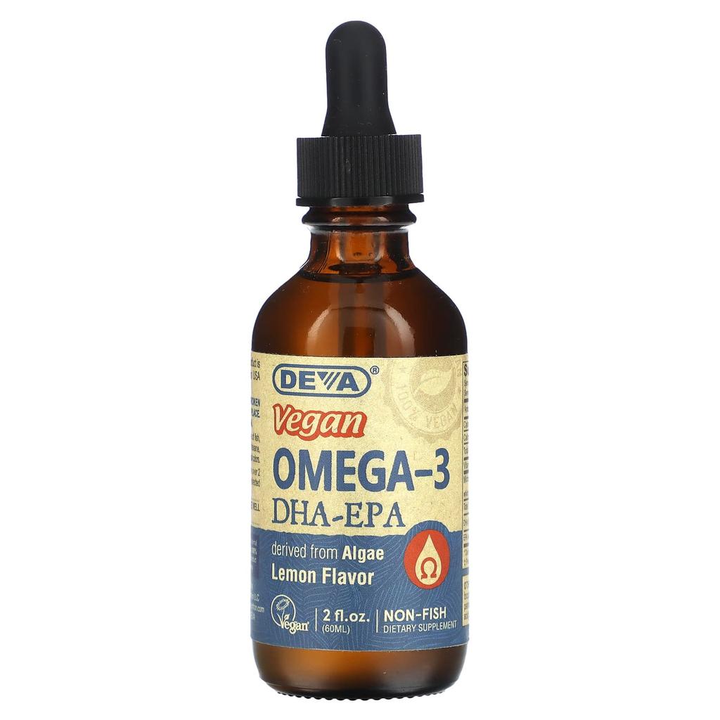 Vegan Omega 3 Dha-Epa, Lemon, 60 Ml (2 Fl Oz)