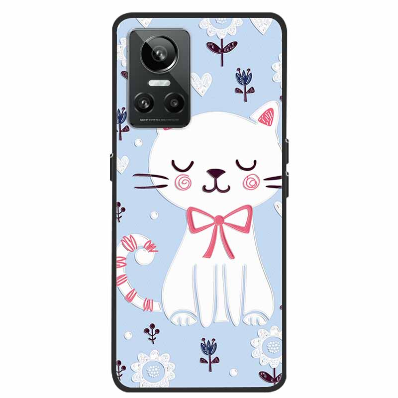 For Realme GT Neo3 5G Case 3D Flower Emboss Soft Silicone Phone Back Cover Case For OPPO Realme GT Neo2 Neo 3 Coque for Bumper