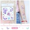 Rikalong Waterproof Cartoon Butterfly & Mermaid Glitter Tattoo Stickers for Face