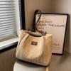 Casual fashion tote women's bag 2025 new trend simple plush bag shoulder underarm commuter bag