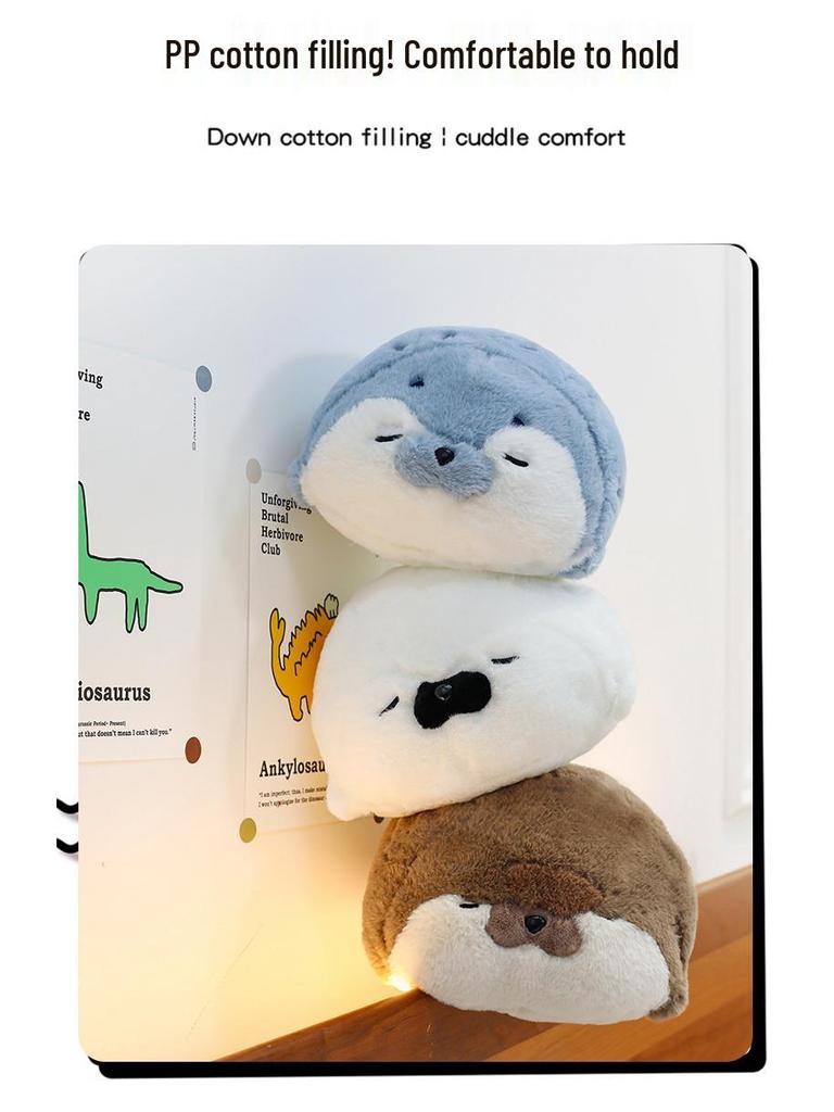 Super Soft Sea Otter Plush Toy - Large Sleeping Pillow & Bed Backrest