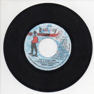 7-Zoll Schallplatte TERRY LINEN - Try It On My Own NONE Raggedy Joe Rec 2004 Jamaika Reggae, Ska & Dub Gebraucht