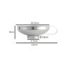 Stainless Steel Wide Mouth Oil Funnel Set With Filter For Kitchen Cooking And Salad Dressing