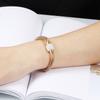 NEW Designer Jewelry Bijouterie Rhinestone Charm Bracelets for Women Stainless Steel Magnet Clasp Crystal Bracelets & Bangles
