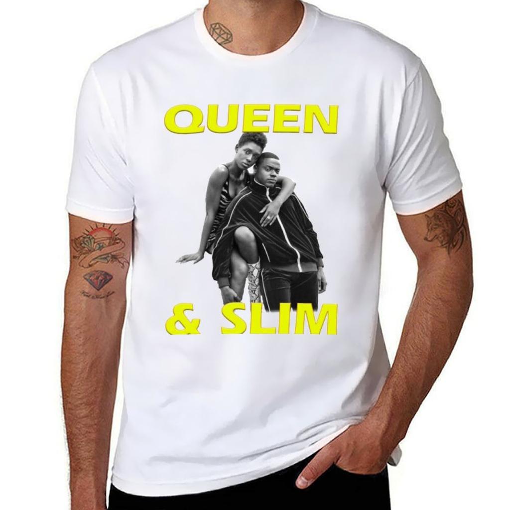 Queen And Slim Tshirt Fashion Print Casual Short Sleeve