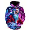 Full Print Christmas Santa Claus Elk Hoodie New In Men Women Casual Pullovers Sweatshirts Clothes Xms Gift Snowman Pullovers