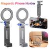 Adjustable ABS Magnetic Phone Holder Travel Essentials Flexible Rotation Hands-Free Airplane Phone Mount Seat Phone Stand