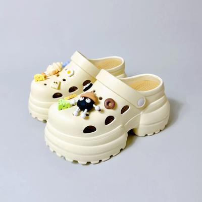 New Girls DIY Chunky Platform Sandals for Women Summer Thick Sole Slides Beach Slippers Woman Non Slip EVA Clogs Garden Shoes