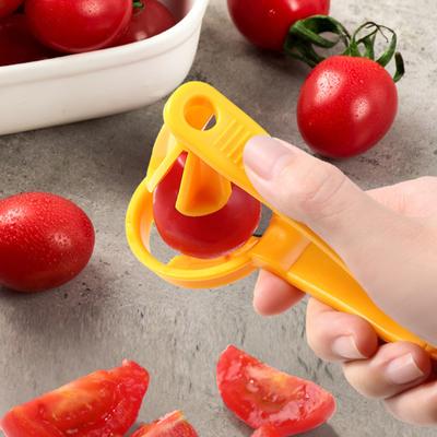 Practical Comfortable Grip Labor-saving PP Manual Cut Gadget Strawberry Tomato Slicer Kitchen Gadgets Tomato Slicer