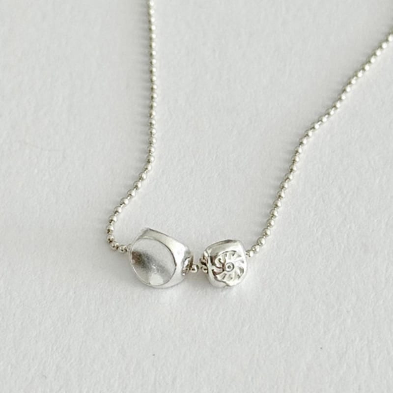 

NUDOOR Duo charm necklace 40cm