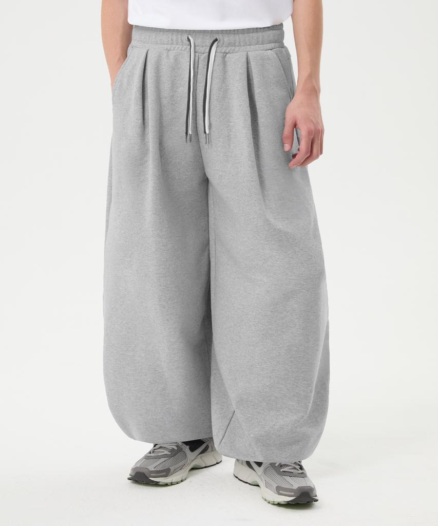 TRILLION Patch Double String Balloon Fit Jogger Pants_3Color