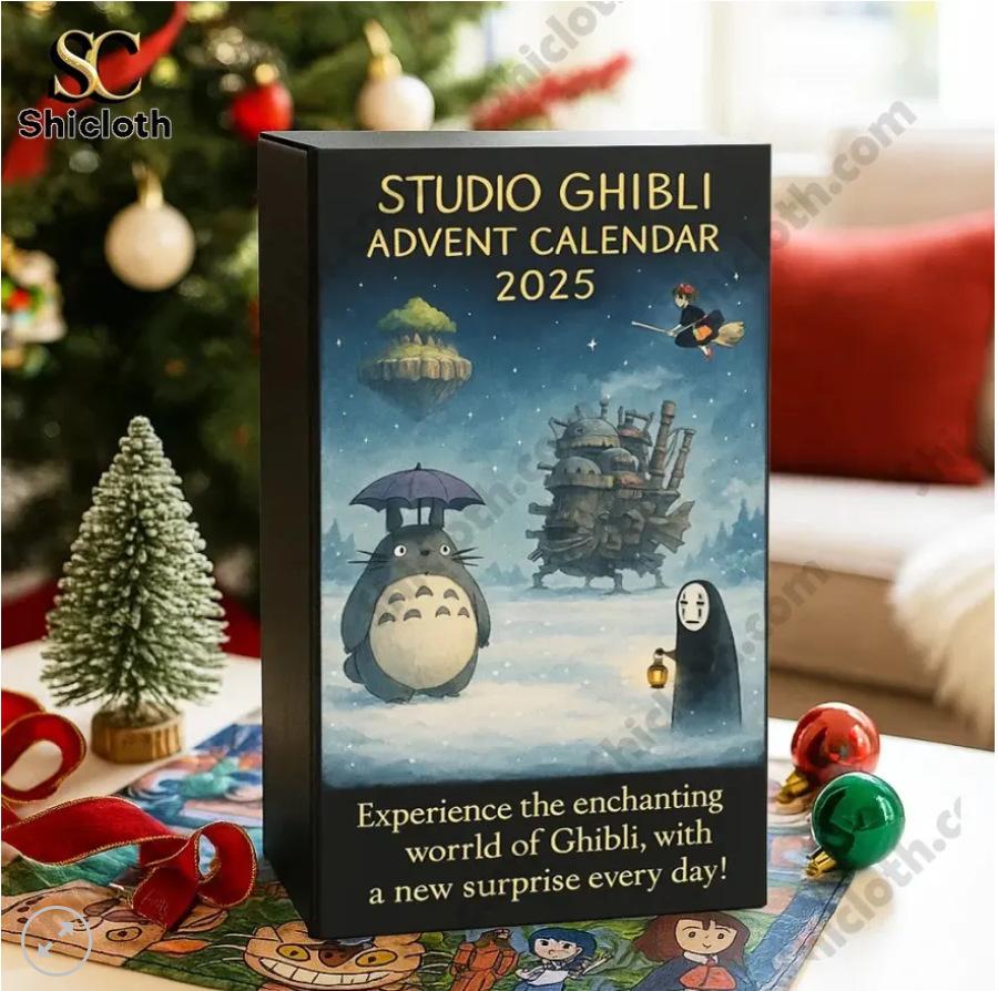 Studio Ghibli Anime Falinaptár 2026, Klasszikus Miyazaki Filmjelenetek, Totoro Chihiro Ravasz Dagi A mozgó kastély Dekoráció, Ajándék Rajongóknak