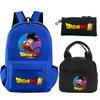 3Pcs/set Backpack Dragon Ball Printed Bookbag with Lunch Bag Pencil Case Teenager Children Girl Boy Schoolbag Rucksack