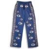 Lounge Pants Hand Painted Evil Eye Blue Gold
