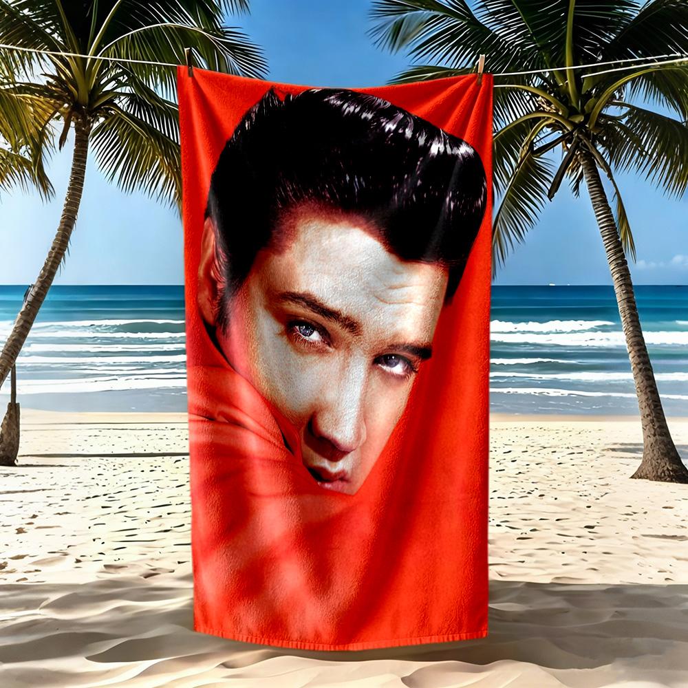 Elvis Beach Towel Quickdry Soft Microfiber Comfortable Lightweight