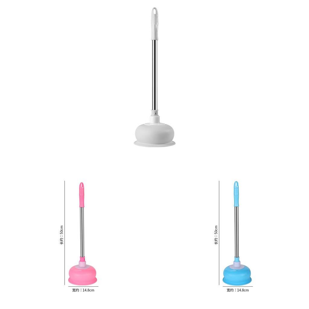 Pvc Toilet Plunger With Ergonomic Handle For Bathroom Drain Clogs And Kitchen Blockages