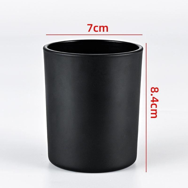 Colored Glass Aroma Candle Jar with Lid