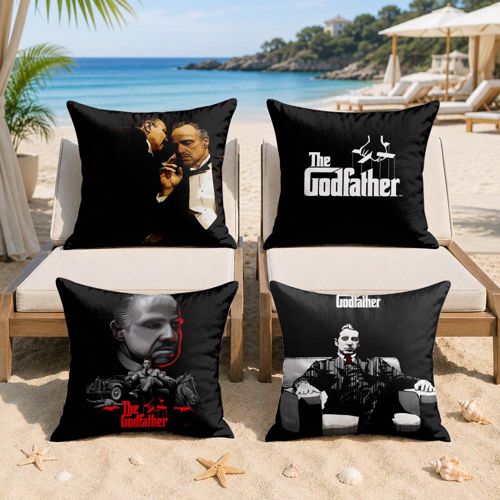 The GGodfather Movie Cushion Cover Silky Short Plush Invisible Zipper Dustproof Sofa Pillow Case For Home Decor
